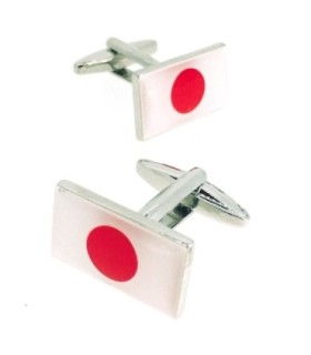 Gemelos para Camisa Bandera Nacional del Estado de Japón