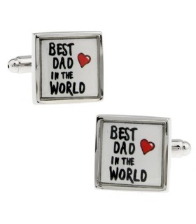 Gemelos para camisa Best Dad in the World