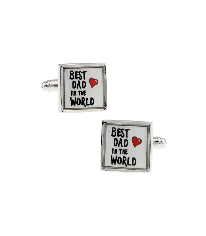 Gemelos para camisa Best Dad in the World