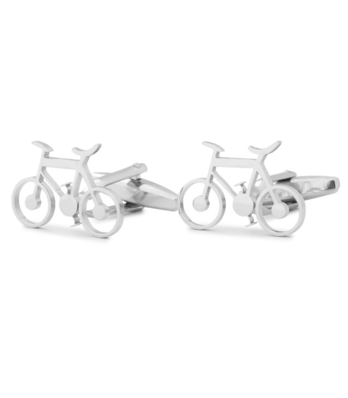 Gemelos para Camisa Bicicleta Inox 22x15 mm