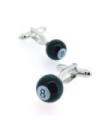 Gemelos para Camisa Bola de Billar Número 8
