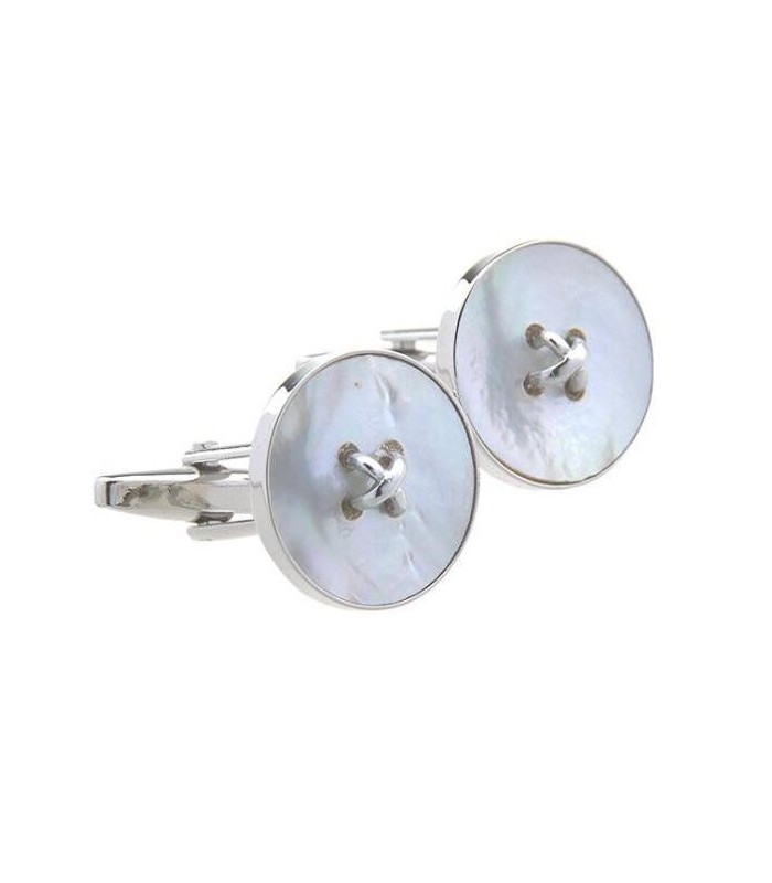 Gemelos para camisa Botón Nacar Wedding