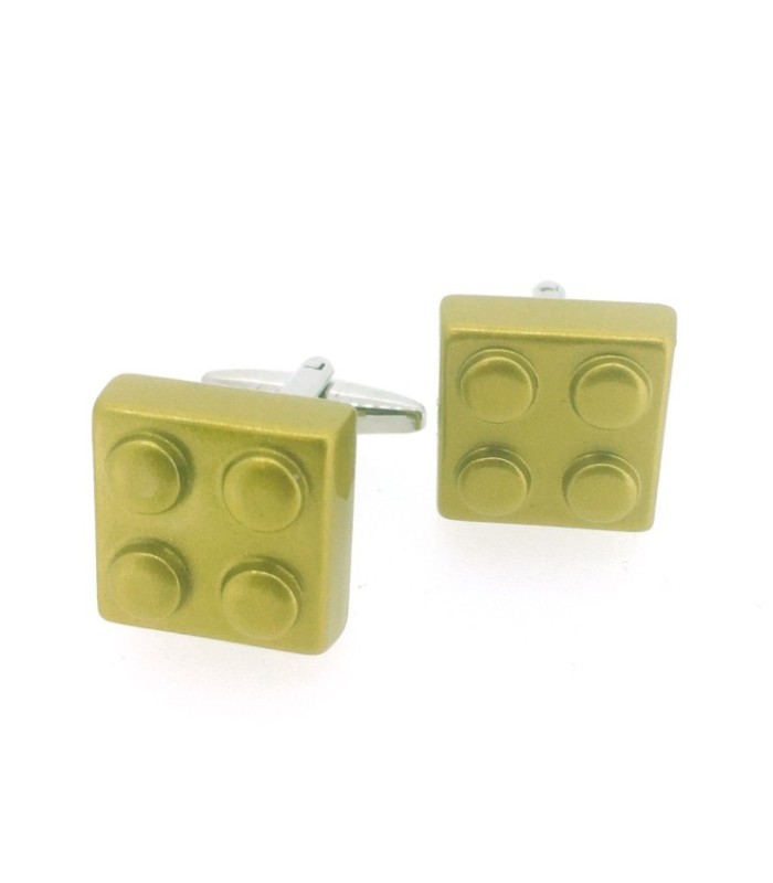 Gemelos para Camisa Brick color Dorado