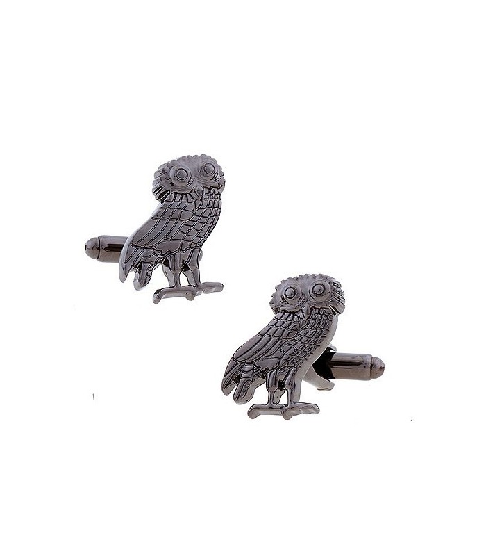 Gemelos para camisa Búho de la Sabiduría de Atenea