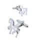 Gemelos para Camisa Caballo Plateado