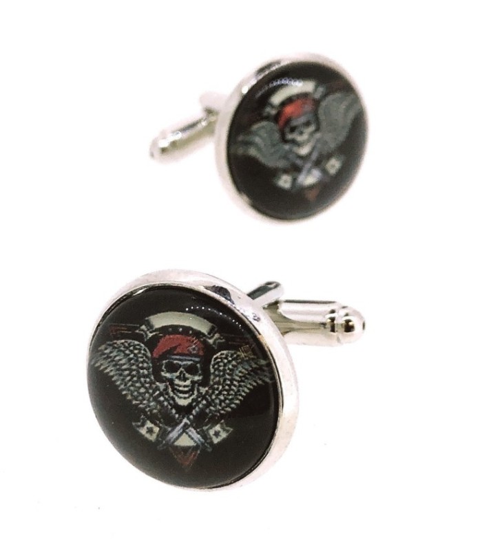 Gemelos para Camisa Calaveras Skull Wings