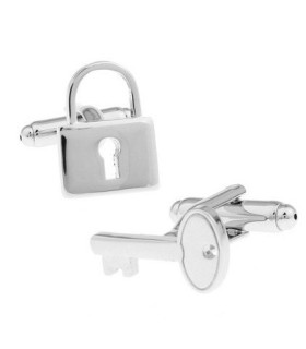 Gemelos para camisa Candado y Llave