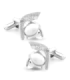 Gemelos para camisa Casco Espartano Acero Plateado