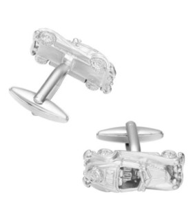 Gemelos para camisa Coche Antiguo Acero 3D