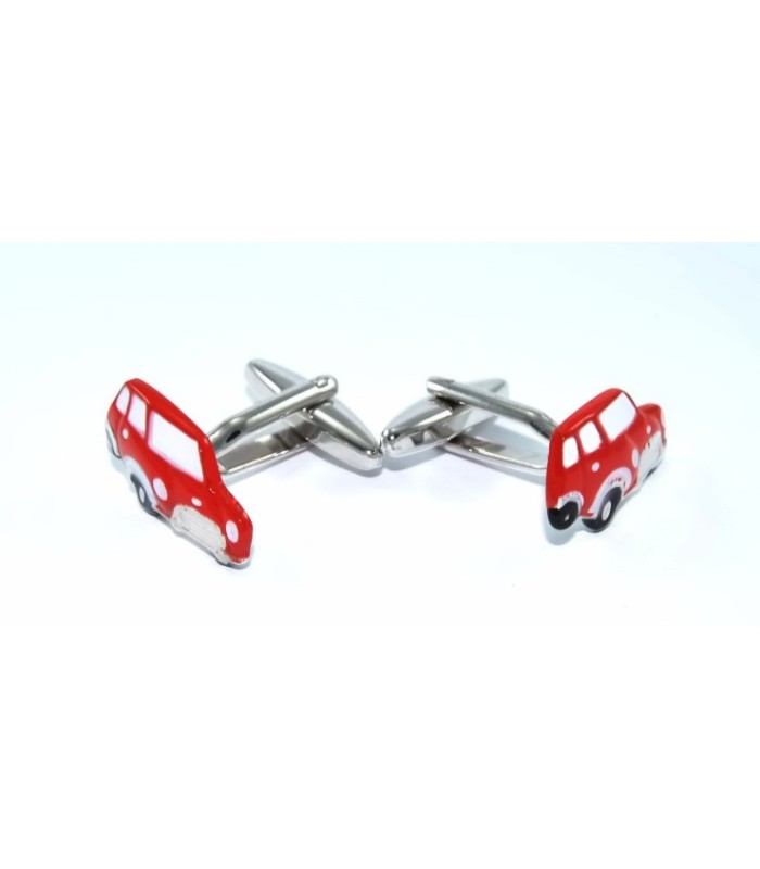 Gemelos para Camisa Coche Mini Color Rojo
