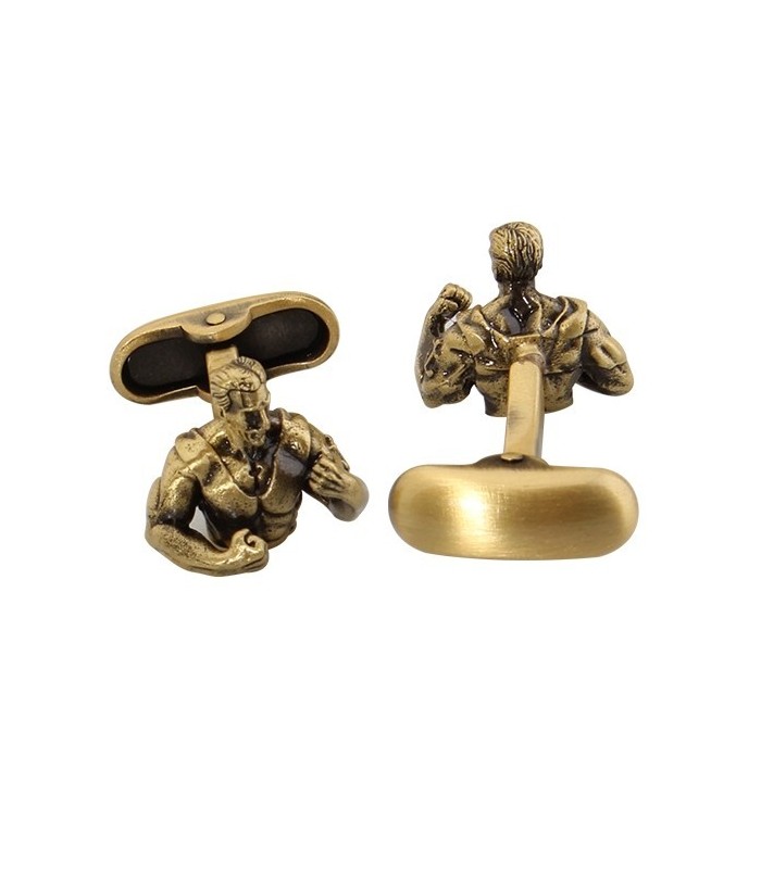 Gemelos para Camisa con Luchador 15x13mm