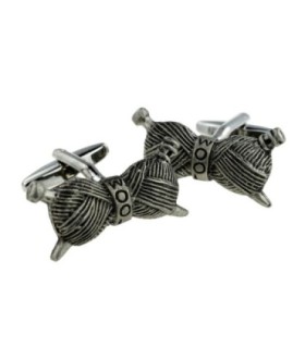 Gemelos para Camisa con Madeja de lana 30x15mm