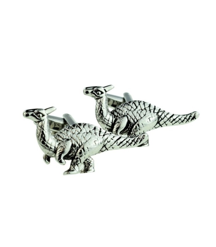 Gemelos para Camisa con Parasaurolophus 30x20mm