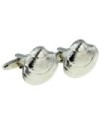 Gemelos para camisa Concha Almeja 3D Plateada