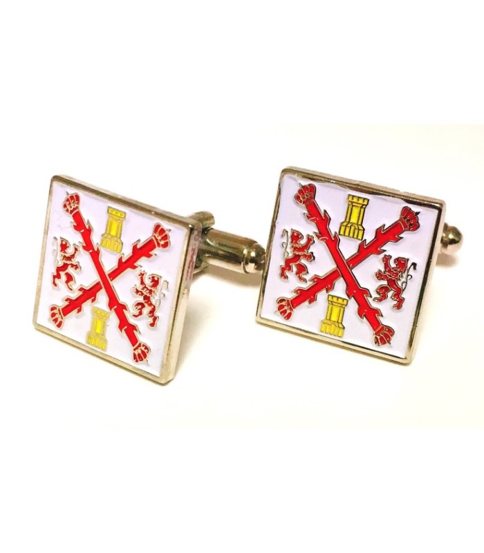 Gemelos para Camisa Coronela de todos los Ejercitos Borbonicos Felipe V 1707