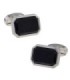 Gemelos para camisa Cristal Octogonal Bright Black