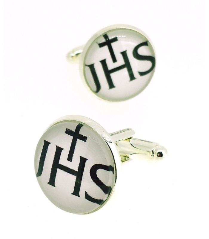 Gemelos para Camisa Cristograma Monograma JHS