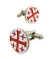 Gemelos para camisa Cruz de los Santos Lugares de Jerusalén