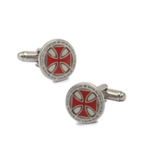 Gemelos para camisa Cruz Templaria Non Nobis