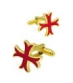 Gemelos para Camisa Cruz Templaria Patada Dorada