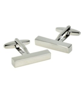 Gemelos para camisa Cuboides Plateado