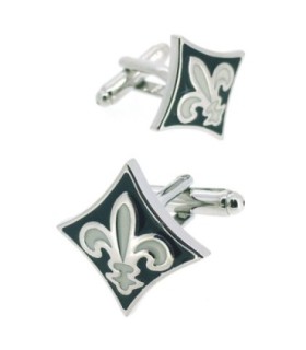 Gemelos para camisa de Bandera Flor de Lys