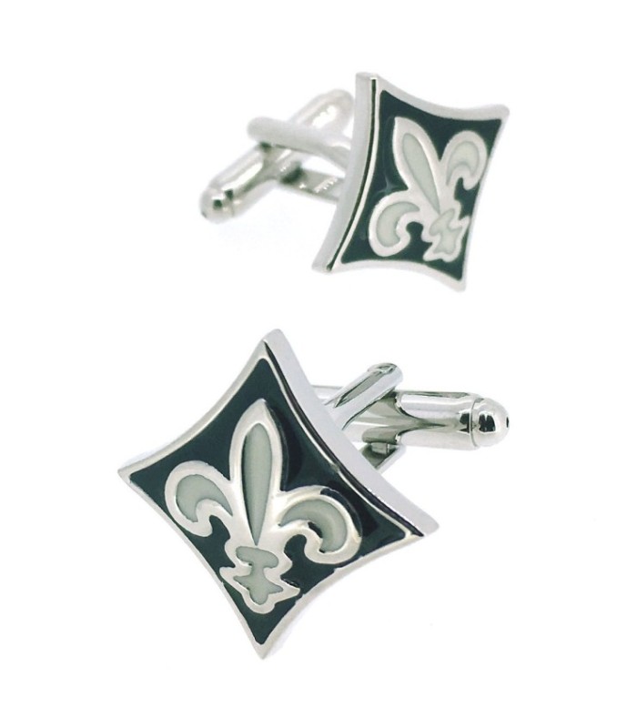 Gemelos para camisa de Bandera Flor de Lys