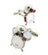 Gemelos para camisa de Batería Musical Esmaltada