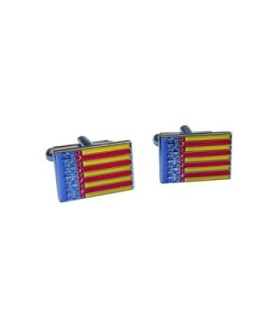 Gemelos para Camisa de la Bandera de la Comunidad Valenciana