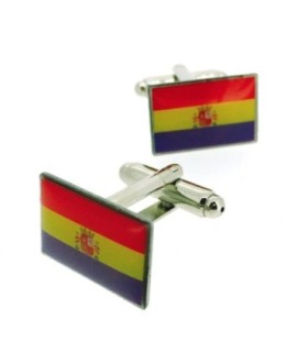 Gemelos para camisa de la Bandera de la II República Española