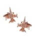 Gemelos para camisa del Avión McDonnell Douglas F/A-18 Hornet Escarapela España Oro Rosa