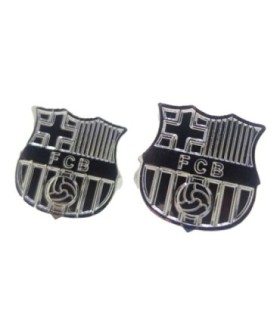 Gemelos para Camisa del FC. Barcelona Plateado