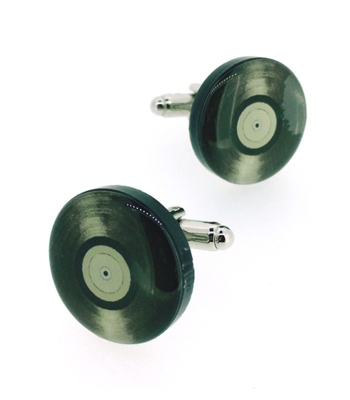 Gemelos para Camisa Disco de Vinilo