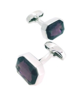 Gemelos para Camisa Elegant Purple Wedding Stone