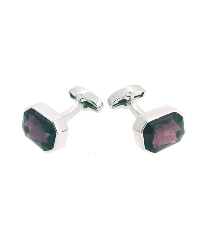 Gemelos para Camisa Elegant Purple Wedding Stone