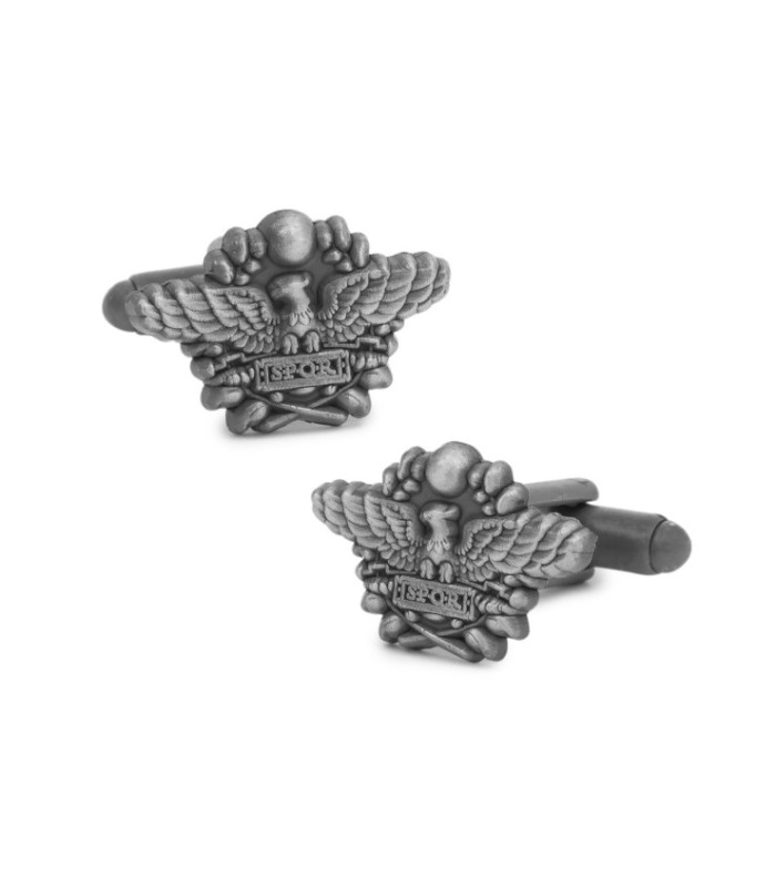 Gemelos para Camisa emblema del SPQR medidas 2 x 1,5mm