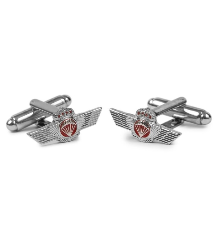 Gemelos para Camisa Emblema Ejercito del Aire Rokiski de Paracaidista