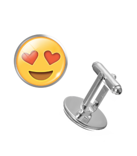 Gemelos para Camisa Emoticono Whatsapp Enamorado