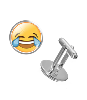 Gemelos para Camisa Emoticono Whatsapp Llorando de la Risa