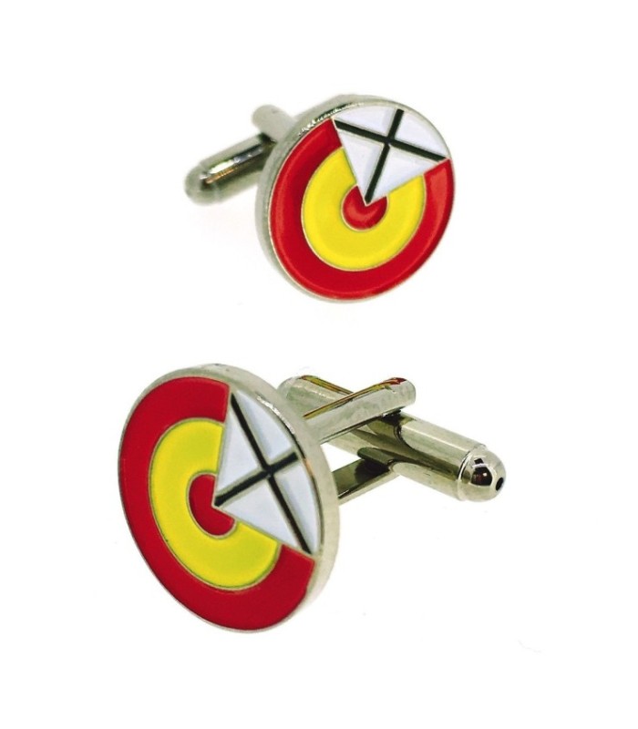 Gemelos para Camisa Escarapela Española con Aspas