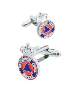 Gemelos para camisa Escudo de Protección Civil