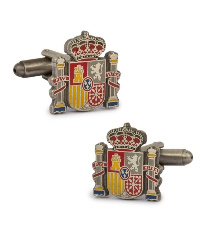 Gemelos para Camisa Escudo del Estado Español Acero 18mm