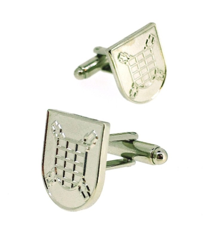 Gemelos para Camisa Escudo del Tercio del Duque de Alba Segundo de la Legión Color Acero