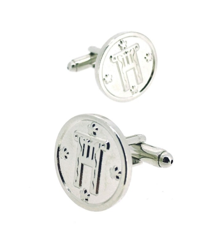 Gemelos para Camisa Escudo Hoplita Capitel Estrellado