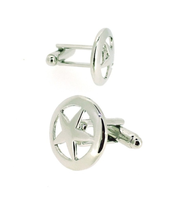 Gemelos para Camisa Estrella de Sheriff Redonda