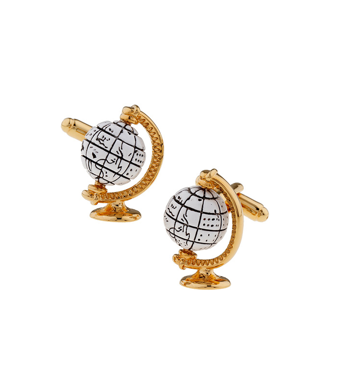 Gemelos para camisa Globo Terráqueo