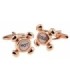 Gemelos para camisa Grifo Agua Fría-Caliente Rose Gold