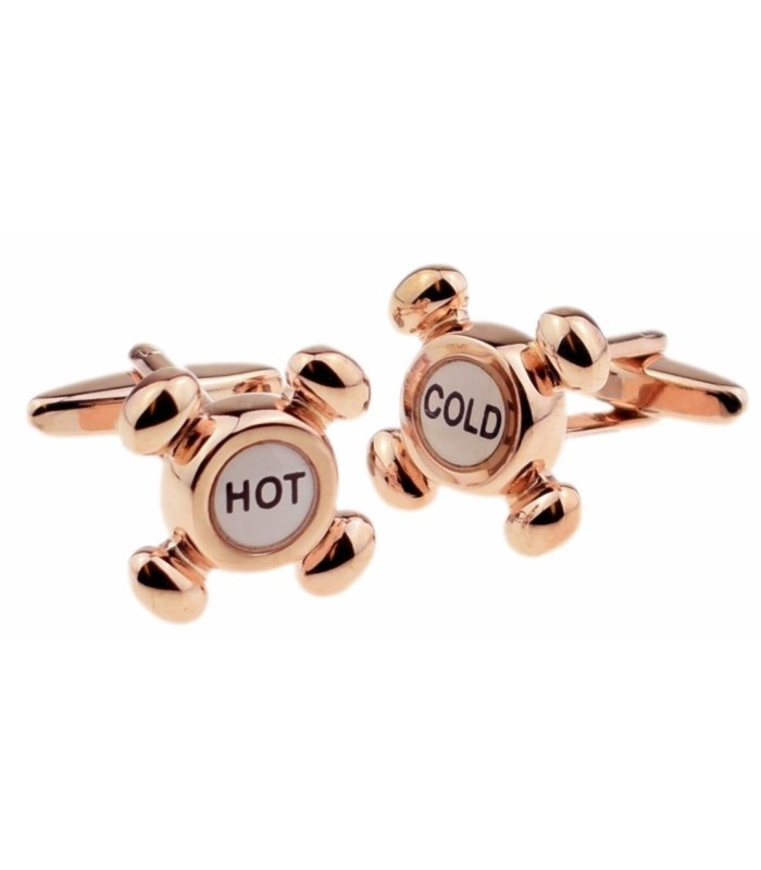 Gemelos para camisa Grifo Agua Fría-Caliente Rose Gold