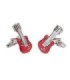 Gemelos para Camisa Guitarra Eléctrica de color Rojo