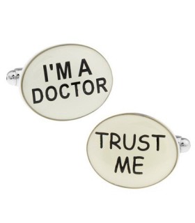 Gemelos para camisa I am a Doctor Trust Me
